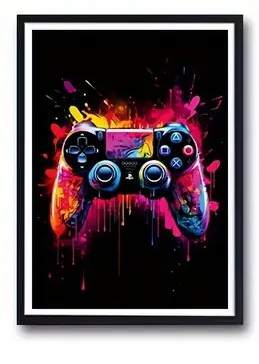 Game Art Canvas - Black