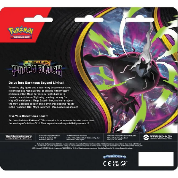 Pokemon Pitch Black - Three Booster Blister