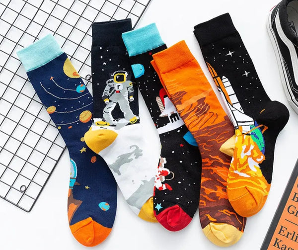 Sloth Socks 5 Pack- Space