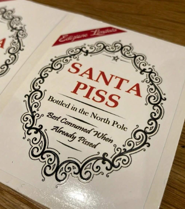 Funny Christmas Wine Labels