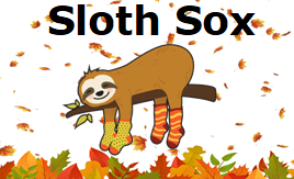 Sloth Sox- Strawberry Yellow Socks