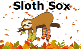 Sloth Sox- Chess Socks