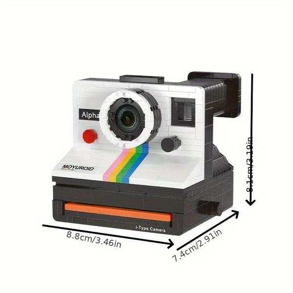 Retro Polaroid Camera Building Blocks Set