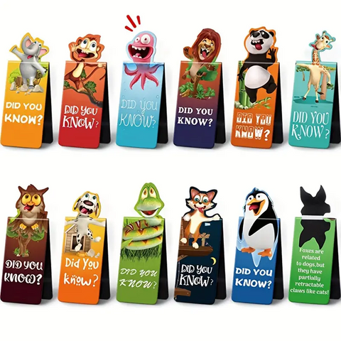 Animal Magnetic Bookmarks