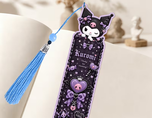 Kuromi Black Bookmark