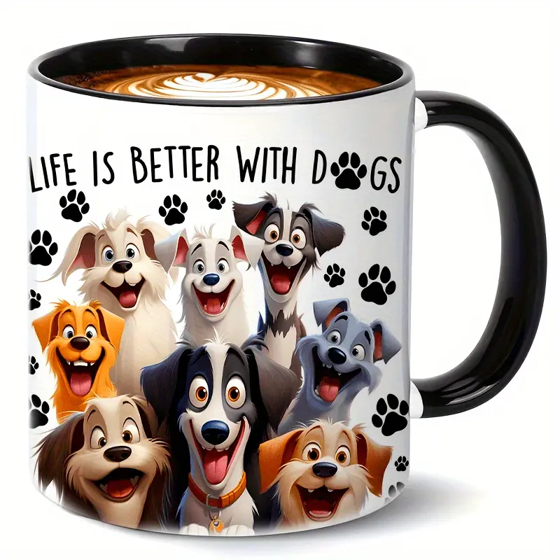 Life Is Better with Dogs Mug