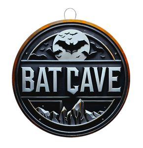 Retro Metal Sign- BAT CAVE