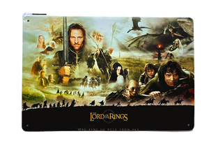 Retro Metal Sign- Lord of the Rings