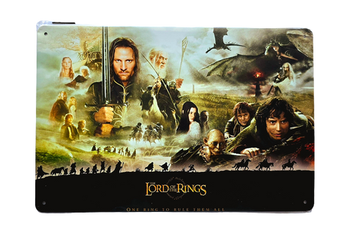 Retro Metal Sign- Lord of the Rings