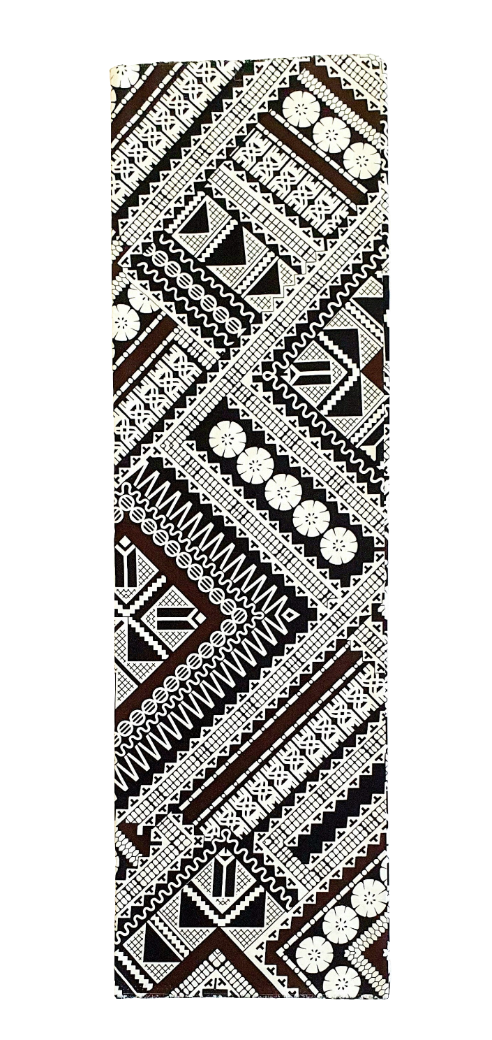 Lavalava Tapa Design- WHITE