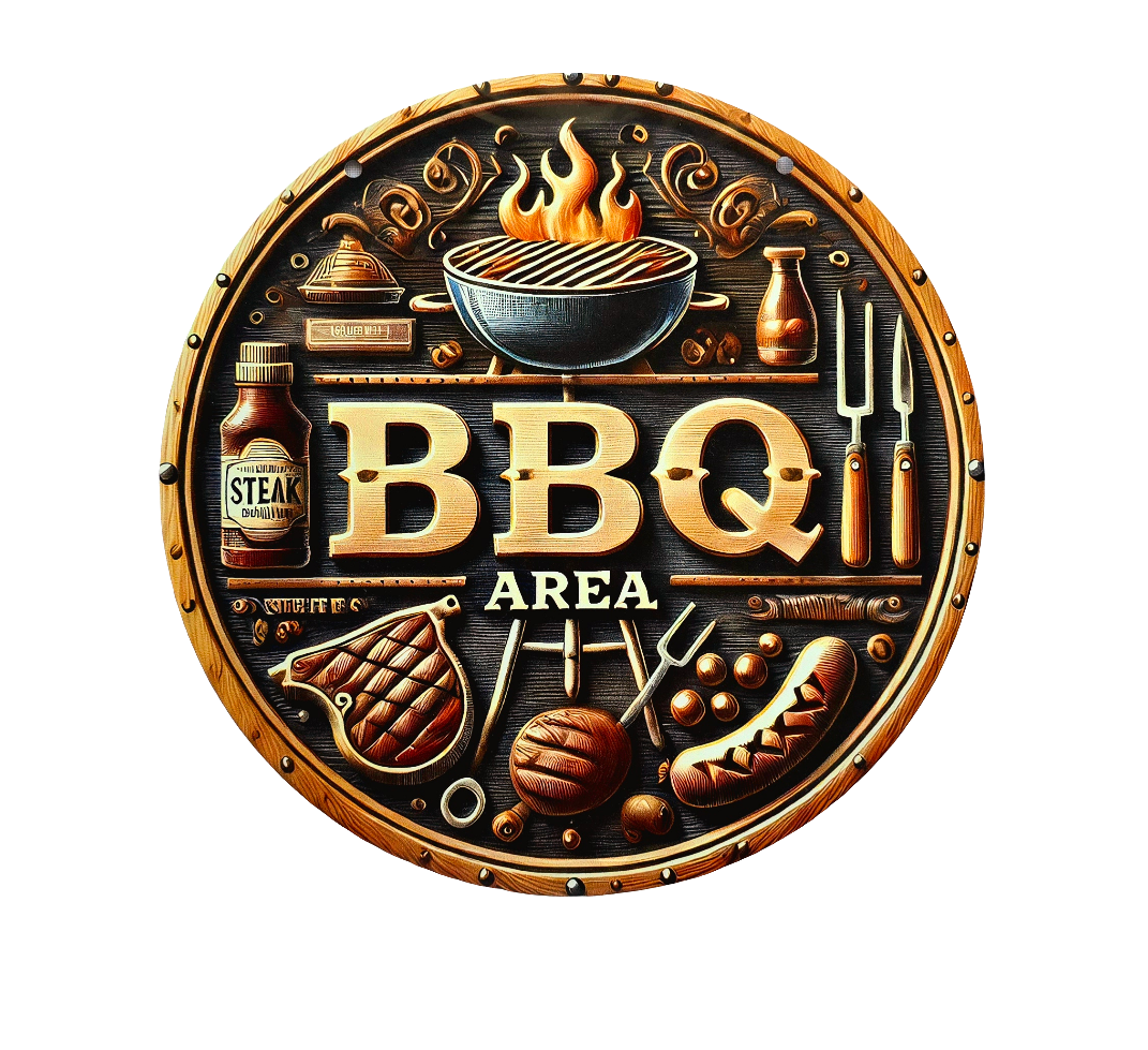 Retro Metal Sign- BBQ AREA