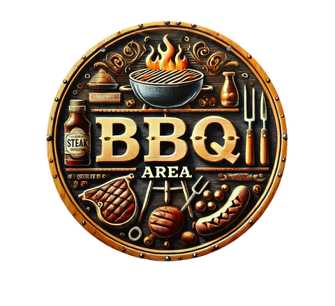 Retro Metal Sign- BBQ AREA