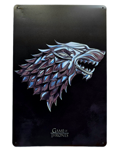 Retro Metal Sign- Game of Thrones