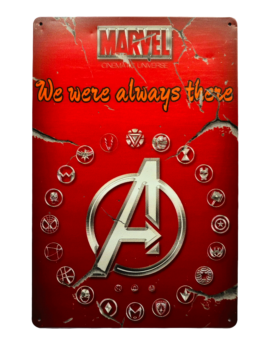 Retro Metal Sign- Marvel's AVENGERS