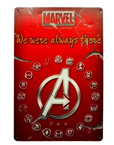 Retro Metal Sign- Marvel's AVENGERS