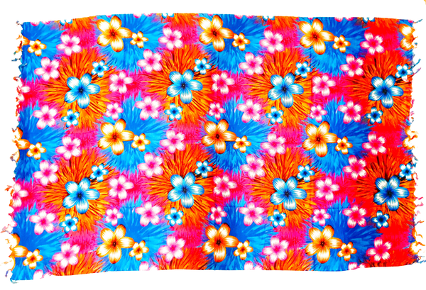 Blue Sarong with Frills