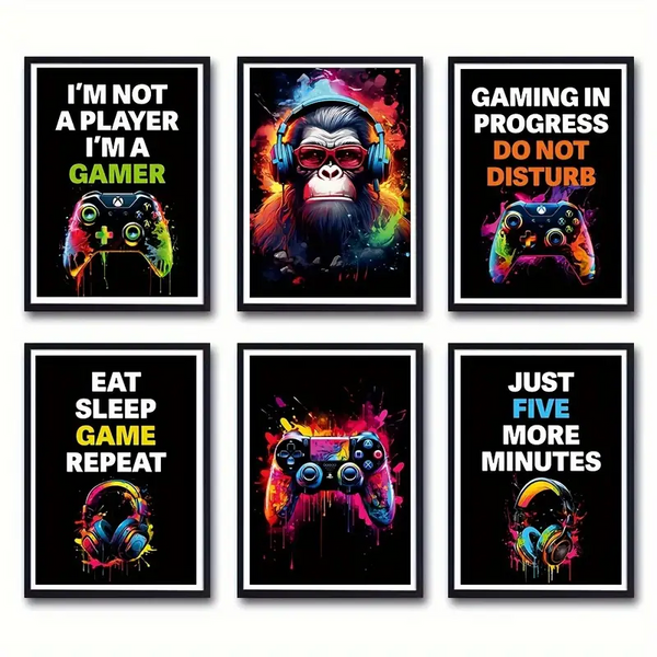 Game Art Canvas - Black