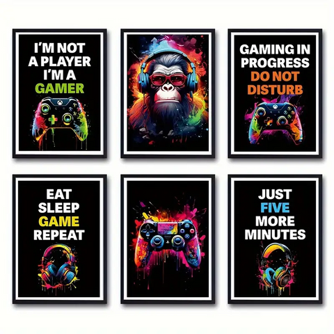 Game Art Canvas - Black