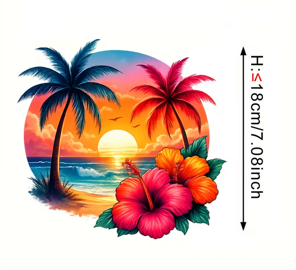 Heat Transfer Sticker - Tropical Island