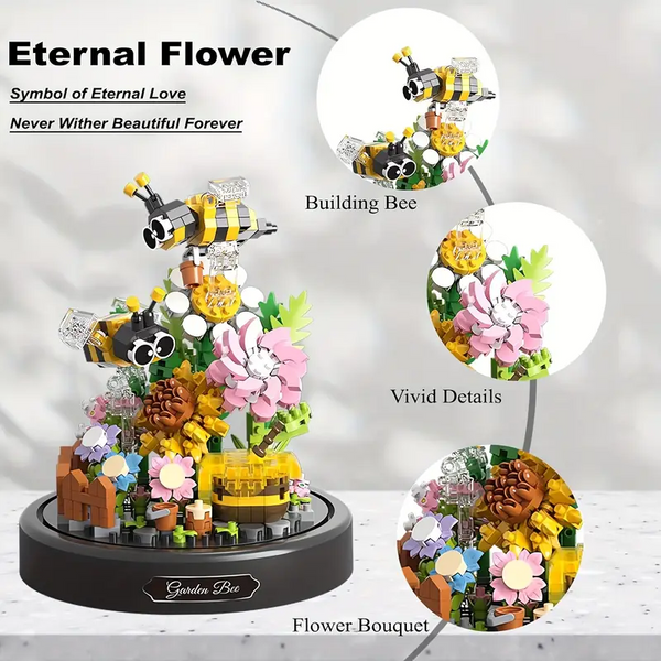 Garden Bees Building Block Set