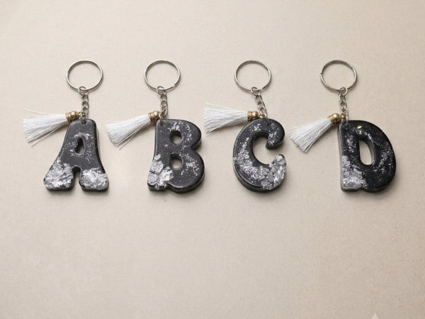 Resin Alphabets Keychain