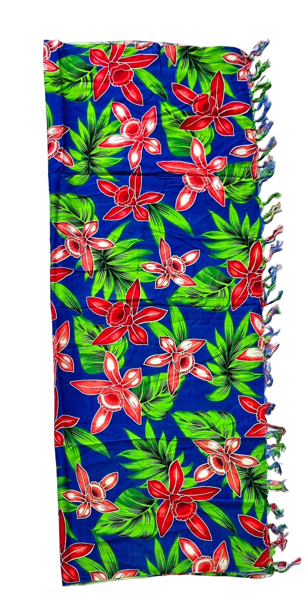 Blue Sarong with Frills