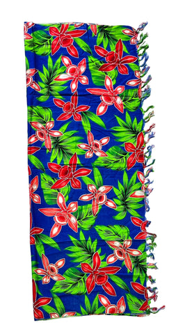 Blue Sarong with Frills