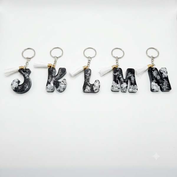 Resin Alphabets Keychain