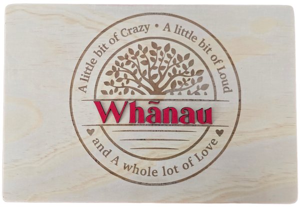 Family (whānau) Wood Art