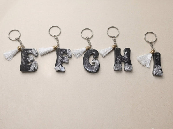 Resin Alphabets Keychain