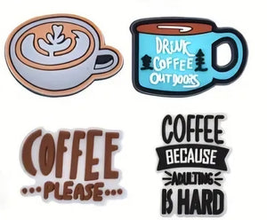 Coffee Please Jibbitz Charms Set