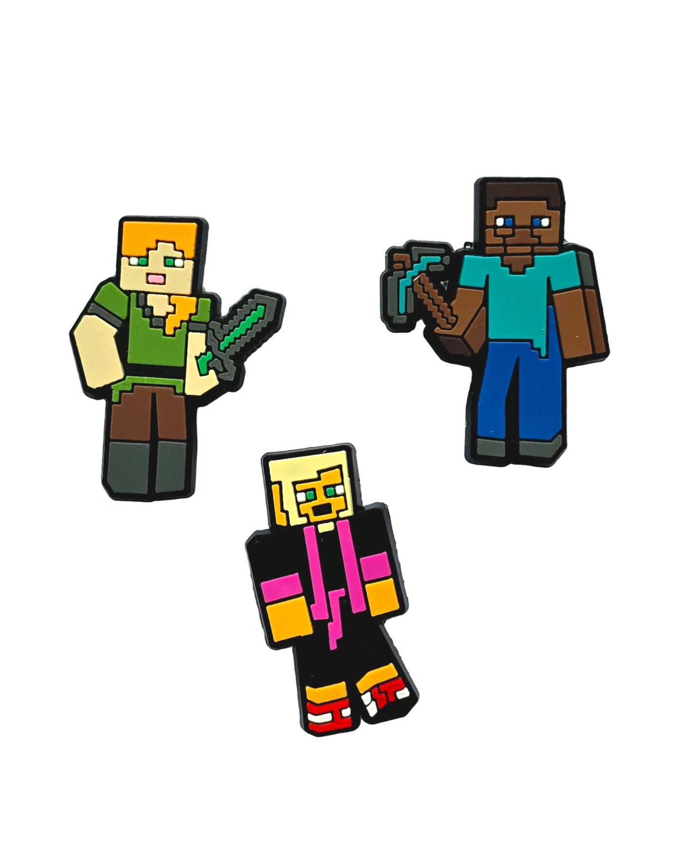 MInecraft-Trio Jibbitz Charms Combo