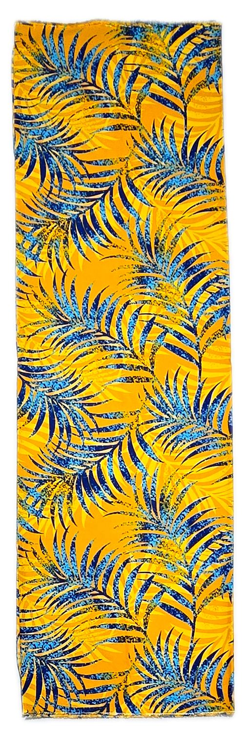Yellow Blue Leaves Lavalava