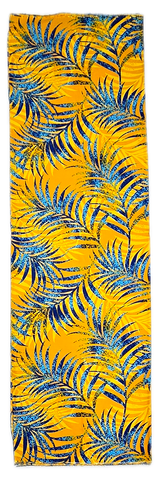 Yellow Blue Leaves Lavalava