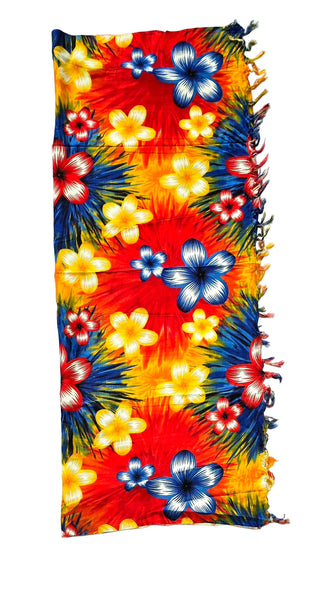 Red Sarong with Frills