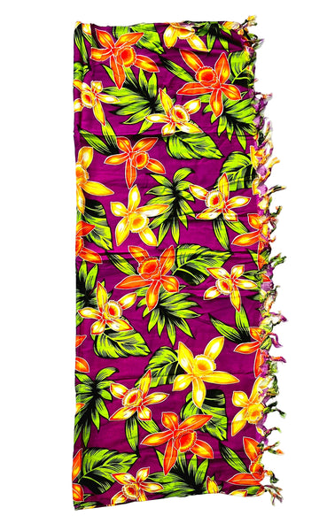 Purple Sarong with Frills