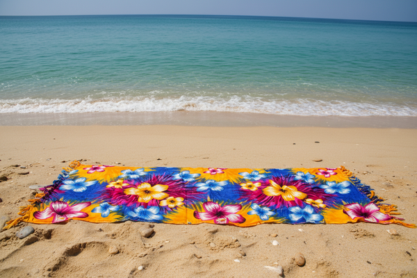 Sky Blue Sarong with Frills