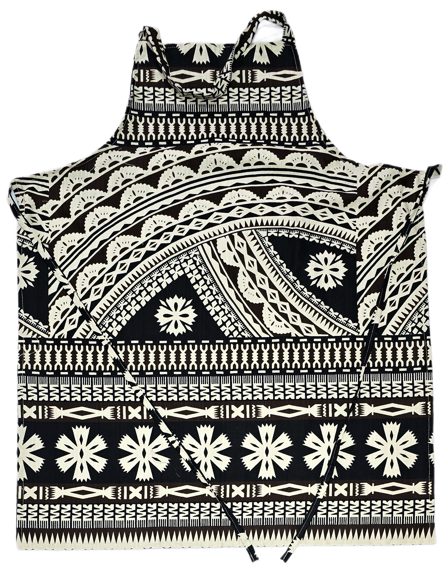 Tapa 3 Tone Brown Apron-Unisex