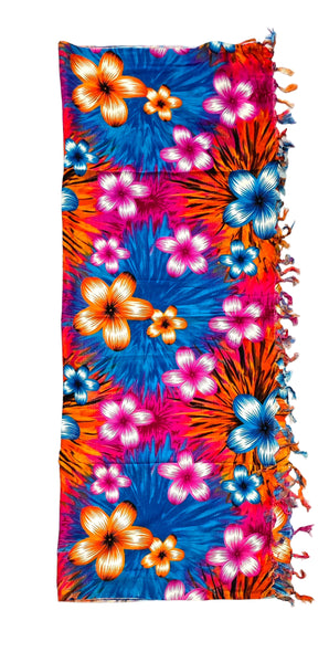 Blue Sarong with Frills