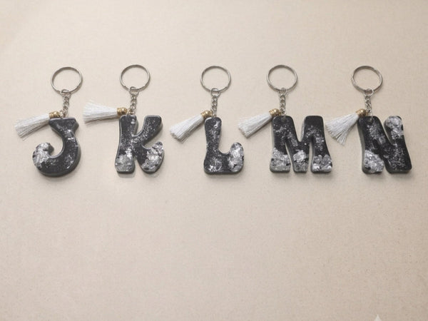 Resin Alphabets Keychain