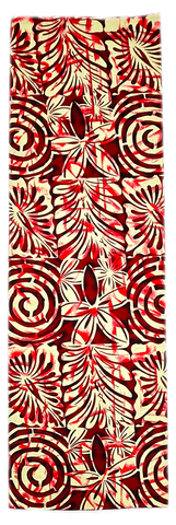 Ruby Red & Cream Lavalava