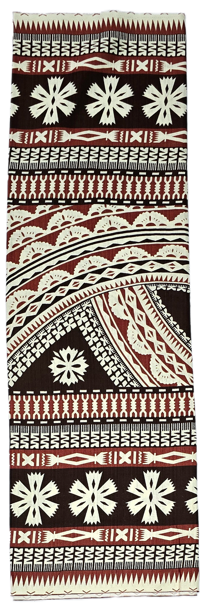 Lavalava  3 Tone Tapa Design- Brown