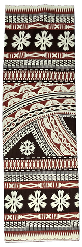 Lavalava  3 Tone Tapa Design- Brown