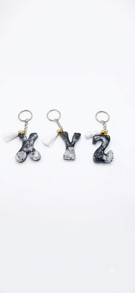 Resin Alphabets Keychain
