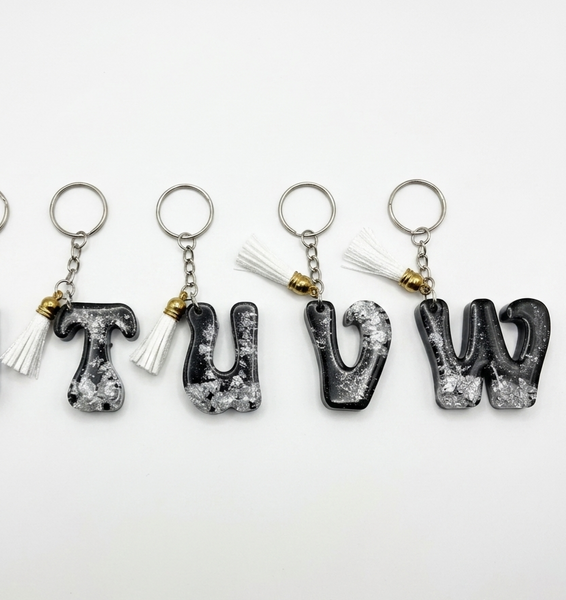 Resin Alphabets Keychain