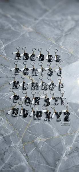 Resin Alphabets Keychain