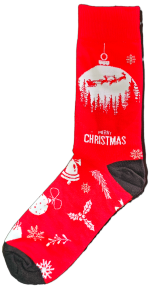 Sloth Sox- Merry Christmas RED Socks