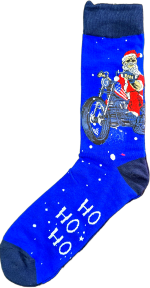 Sloth Sox- Santa on a BIKE Socks