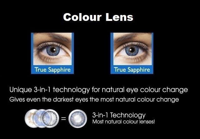 Cosmetic Contact Lens- True Sapphire