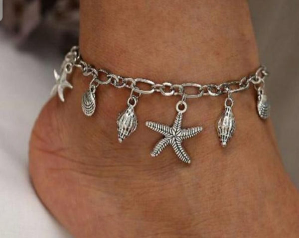 Shell Starfish Anklet